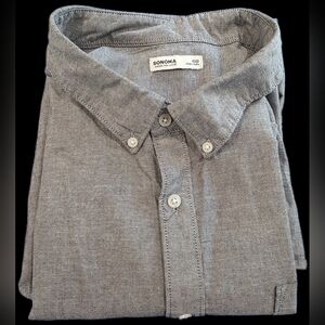 Sonoma Big&Tall Pique Button Down Short Sleeve 4XB